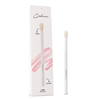 Soho N.Y.C. Vegan Tapered Blending Makeup Brush - Precise Contouring, Cruelty-Free, Sustainable Eye Brush Soho N.Y.C. Vegan Makeup Brush - Tapered Blending, Cruelty-Free vegan makeup brush, tapered blending brush, contouring brush, cruelty free makeup brush, angled eye brush, sustainable makeup brush, Soho N.Y.C. makeup brush, synthetic makeup brush, makeup brush, blending brush, contour brush, eye brush, vegan brush, cruelty-free brush, sustainable brush, makeup tool, eye makeup, blending, contouring, shap