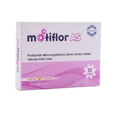 Motiflor AS Probiyotik 15 Emme Tablet - Probiotic Supplement for Digestive Wellness