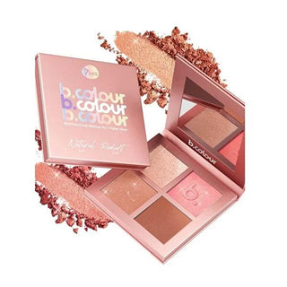 7Days B.Colour Multi-Purpose Makeup Palette Hyper Glow - Vegan, Long-Lasting Contouring, Highlighting & Blushing Kit 7Days Vegan Makeup Palette - Long Lasting Contour & Highlight makeup palette, multi-purpose makeup, vegan makeup, contouring kit, highlighting makeup, blushing makeup, long-lasting makeup, cruelty-free, vegan cosmetics, makeup essentials, beauty products, cosmetics for all skin tones