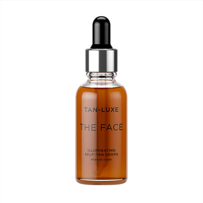 THE FACE Illuminating Self-Tan Drops - Customizable Self-Tanning Face Solution, Cruelty-Free & Toxin-Free Skincare for N