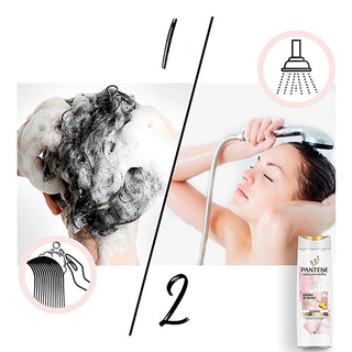 Pantene Pro-V Biotin & Rose Water Volumizing Shampoo - Silicone-Free Thickening Shampoo for Fine, Flat Hair - Adds Volume & Body Pantene Volumizing Shampoo: Biotin & Rose Water for Fine Hair volumizing shampoo, silicone-free shampoo, biotin shampoo, rose water shampoo, thickening shampoo, fine hair shampoo, Pantene Pro-V volume, shampoo for volume and thickness, shampoo for flat hair, hair thickening shampoo, volume shampoo, shampoo for fine hair, biotin hair product, rose water hair product, silicone free,