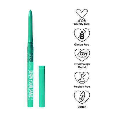 Pastel Show Your Game Waterproof Eyeliner - Long-Lasting, Automatic, Jel Structure for Easy Application