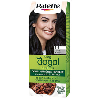 Palette Natural Hair Dye - Gece Mavisi (Night Blue) Permanent Hair Color with Natural Ingredients Palette Gece Mavisi Hair Dye - Natural & Long-Lasting Hair Dye, Natural Hair Color, Permanent Hair Dye, Palette Hair Color, Gece Mavisi Hair Color, Night Blue Hair Dye, Long-lasting Hair Color, Natural Ingredients Hair Dye, Hair Coloring, Beauty Products, Hair Care, Cosmetics