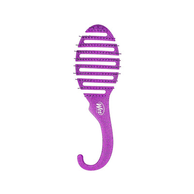 Wet Brush Shower Detangler Simli Saç Fırçası Mor - Gentle Hair Care for Wet Hair