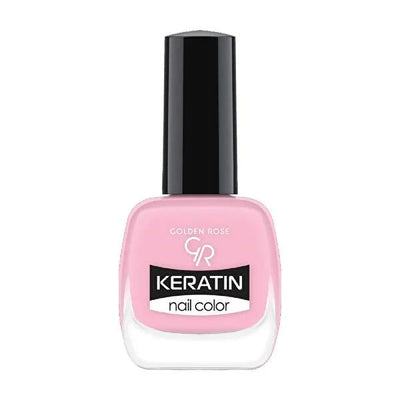 Golden Rose Keratin Nail Polish - Long-Lasting Shiny Nail Color with Keratin Enriched Formula