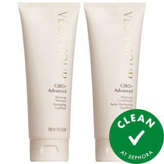 GRO+ Advanced Balancing Shampoo and Conditioner Set - Vegan, Gluten-Free, Cruelty-Free for Thinning Hair GRO+ Advanced Shampoo & Conditioner Set for Thinning Hair thinning hair shampoo and conditioner, volumizing hair care, vegan hair products, gluten-free hair care, cruelty-free shampoo and conditioner, dermatologist-approved hair care, plant-based hair products, hair thinning, shedding, volumizing, vegan, gluten-free, cruelty-free, GRO+, hair care set, shampoo and conditioner set