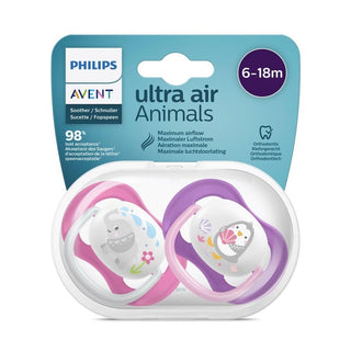 Philips Avent Ultra Air Animals Baby Pacifier for 6-18 Months - Soft, Comfortable, and Easy to Clean Philips Avent Ultra Air Pacifier for Babies 6-18 Months Baby Pacifier, Philips Avent Ultra Air, 6-18 months pacifier, Soft and comfortable pacifier, Sterilizable pacifier case, Baby comfort, Soothing pacifier, Easy to clean pacifier, Pacifier for newborn, Philips Avent baby products