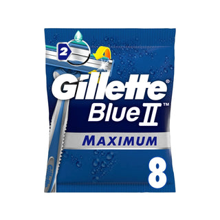 Gillette Blue2 Maximum 8-Pack Disposable Razors for Men - Affordable Shaving Solution Gillette Blue2 Maximum 8-Pack Razors - Cheap Shaving Disposable razors, Gillette Blue2 Maximum, Affordable shaving, Kullan At Tıraş Bıçağı, 8-count pack razors, Men's grooming, Shaving essentials, Budget-friendly razors, Travel razors, Men's shaving kits