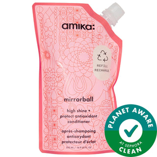 Mirrorball High Shine + Protect Antioxidant Conditioner - Vegan, Color Protecting, Moisturizing Hair Care for Fine Hair Mirrorball Antioxidant Conditioner - Vegan & Color Protecting Antioxidant Conditioner, Vegan Hair Care, Color Protecting Conditioner, Moisturizing Conditioner for Fine Hair, Cruelty-Free Beauty Products, Gluten-Free Hair Care, Recyclable Packaging, Hair Moisturizer, Shine Enhancer, Color Vibrancy, Fine Hair, Medium Hair, Straight Hair, Wavy Hair, Curly Hair, Red Wine Extract, Raspberry Lea