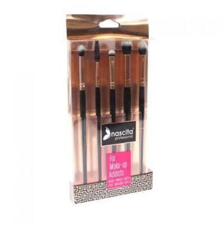 Nascita Makeup Brush Set - Professional Eye Makeup Brushes for Sensitive Skin - 5 Piece Set with Storage Case Nascita Makeup Brush Set - 5 Professional Eye Brushes makeup brush set, eye makeup brushes, professional makeup tools, synthetic makeup brushes, beauty accessories, makeup for sensitive skin, professional makeup brushes, 5 piece makeup brush set, makeup brush case, beauty essentials