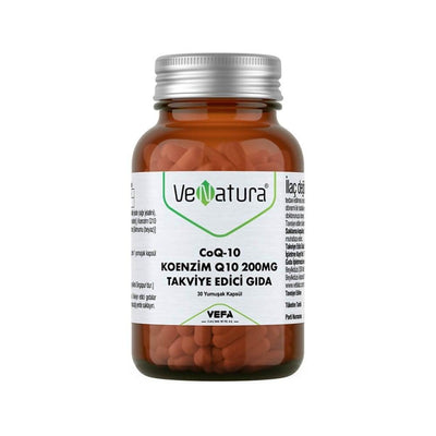 VeNatura Coenzyme Q10 200mg Supplement - Antioxidant Support for Energy & Cardiovascular Health