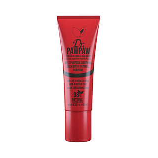 Dr. Pawpaw Multipurpose Tinted Ultimate Red Balm - Natural Moisturizer for Lips and Skin, 10ml Dr. Pawpaw Tinted Balm - Natural Lip & Skin Moisturizer multipurpose balm, natural moisturizer, tinted lip balm, scentless skincare, compact skincare product, skincare, makeup, natural ingredients, lip care, cheek color, portable cosmetics