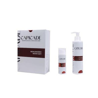 capicade moisturizing care set front view, capicade moisturizing face cream 50 ml, capicade moisturizing face and body lotion 220 ml Capicade Moisturizing Care Set - Hydrating Essentials | 2 Items Capicade Moisturizing Care Set - Hydrating Essentials capicade, moisturizing-care-set, skincare, face-cream, body-lotion, hydrating, bioceramid, inca-omega-oil, daily-use, ai-generated