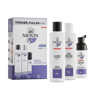 Nioxin Nioxin 6 Hair Care Set for Chemically Treated Hair - Anti-Hair Loss Treatment & Hair Loss Reduction Kit Nioxin 6 Hair Care Set - Anti-Hair Loss for Chemically Treated Hair Nioxin 6, Hair loss treatment, Chemically treated hair care, Hair care set, Anti-hair loss products, Hair care for chemically processed hair, Hair loss reduction, Hair strengthening, Scalp health, Nioxin hair care, Chemically treated hair solution, Hair repair, Hair protection