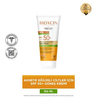 Bioxcin Sunscreen for Acne-Prone Skin - SPF 50+, Non-Comedogenic, Water-Resistant - 1.69 fl oz Bioxcin Acne-Prone Skin Sunscreen SPF 50+ - Protect & Control Acne acne-prone skin sunscreen, SPF 50+ sunscreen, non-comedogenic sunscreen, dry touch sunscreen, water-resistant sunscreen, tea tree oil sunscreen, anti-acne botanical complex, broad-spectrum protection, daily use sunscreen, outdoor sunscreen, acne control, skin protection, sun care, dermatologically tested, eco-friendly packaging, cruelty-free
