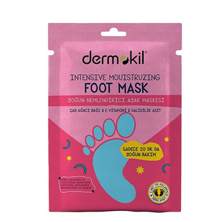 Dermokil Moisturizing Foot Mask: Intense Hydration & Exfoliation for Dry, Cracked Feet - Tea Tree Oil & Urea Treatment Dermokil Foot Mask: Hydrate & Exfoliate Dry Feet foot mask, moisturizing foot mask, exfoliating foot treatment, dry feet treatment, urea foot mask, tea tree oil foot care, foot peel mask, hydrating foot mask, foot care, dry skin, cracked feet, spa treatment, home spa, urea, salicylic acid, tea tree oil, menthol, betaine, glycerin, vitamin E, antifungal, foot odor, dead skin, smooth feet, so