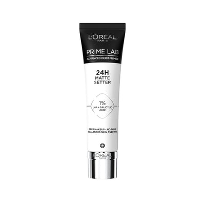 Loreal Paris Matte Setter Primer with Salicylic Acid for Oily Skin - Long Lasting Makeup Primer for a Flawless Matte Fin