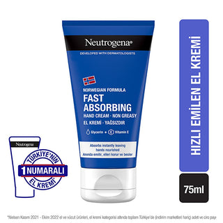 Neutrogena Norwegian Formula Quick Absorbing Hand Cream - Non-Greasy, Moisturizing Hand Moisturizer for Dry Hands Neutrogena Norwegian Formula Hand Cream - Quick Absorbing & Non-Greasy Neutrogena hand cream, Norwegian Formula hand cream, quick absorbing hand moisturizer, non-greasy hand cream, glycerin hand cream, hand moisturizer for dry hands, dry hand relief, moisturizing hand cream