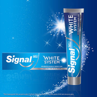 Signal White Now Teeth Whitening Toothpaste: Instant & Long-Lasting White Smile, Removes Stains, Promotes Dental Hygiene - Complete Oral Care Signal White Now: Teeth Whitening Toothpaste - Whiter Smile! teeth whitening toothpaste, teeth whitening, white teeth, remove tooth stains, Signal White Now, Signal White System, dental hygiene, oral care, whitening toothpaste, brighter smile, stain removal, fluoride, cavity protection, enamel protection, gentle cleaning, daily use, confident smile, oral health, natur