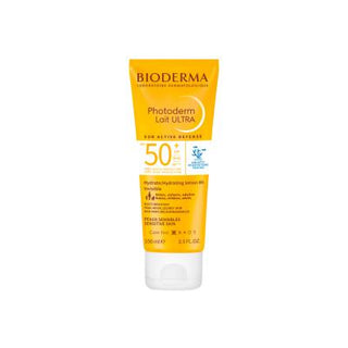 bioderma photoderm lait ultra spf50+ sunscreen, bioderma photoderm lait sunscreen bottle, sunscreen application on skin Bioderma Photoderm Lait Ultra SPF50+ - High Protection Sunscreen | 100 ml Bioderma Photoderm Lait Ultra SPF50+ Sunscreen sunscreen, high-spf, bioderma, ultra-protection, for-sensitive-skin, hydrating, water-resistant, spf50, ai-generated, broad-spectrum