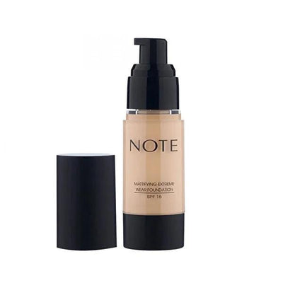 Note Mattifying Foundation: Long-Lasting Beige Coverage for Oily & Combination Skin, Pore Minimizing, Extreme Wear, Flaw