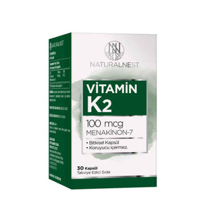 Naturalnest Vitamin K2 100mcg 30 Capsules