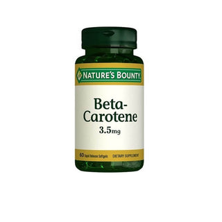 Nature's Bounty Beta Carotene 3.5 mg 60 Soft Capsules