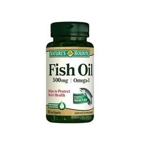 Nature's Bounty Fish Oil 500 mg / Omega-3 60 Capsules