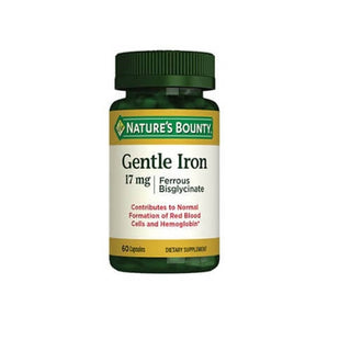 Nature's Bounty Gentle Iron 17 mg 60 Capsules