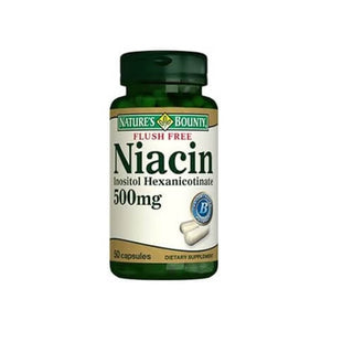 Nature's Bounty Niacin 500 mg 50 Capsules