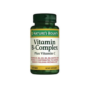 Nature's Bounty Vitamin B-Complex Plus Vitamin C 60 Tablets
