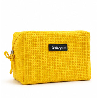 Neutrogena Yellow Makeup Bag Promotional Travel Pouch