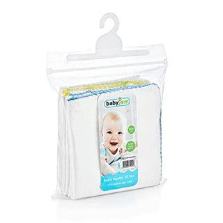 Babyjem Cotton Baby Cloths - 10 Pack Soft Newborn Face Wipes, Gentle Cleaning for Sensitive Skin, 20x20 cm Babyjem Cotton Cloths - Soft Baby Wipes for Sensitive Skin baby cloth, baby wipes, cotton baby cloth, newborn cloth, baby face wipes, soft baby cloth, infant cleaning cloth, baby burp cloth, small baby wipes, 20x20 baby cloth, baby cleaning, infant care, sensitive skin, hypoallergenic, double layered, absorbent, portable, diaper bag essential, baby shower gift, gentle wipes, face cleaning, body cleanin