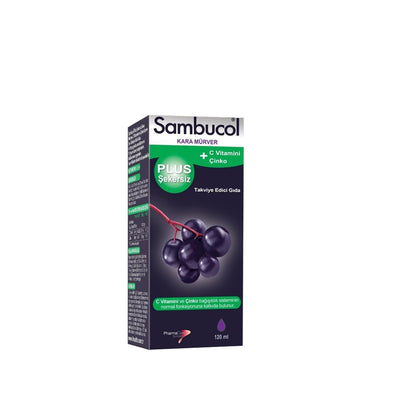 Sambucol Sugar-Free Black Elderberry Syrup with Vitamin C & Zinc - 4.06 fl oz - Immune Support Supplement