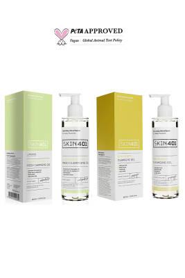 Skin401 Dual-Action Cleansing Set: Calendula Oil & BHA Gel - Deep Pore Cleansing, Blackhead Removal, Vegan Skincare for Oily & Combination Skin Skin401 Cleansing Set - Vegan, BHA. Clear Oily & Combo Skin cleansing oil, BHA cleansing gel, salicylic acid cleanser, Niacinamide face wash, oily skin cleanser, combination skin cleanser, vegan skincare, blackhead removal, pore cleansing, facial cleansing set, face wash, cleanser, toner, blackhead remover, oily skin, combination skin, facial cleanser, skincare, veg