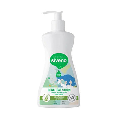 Siveno Natural Liquid Hand Soap: Gentle Olive Oil Soap for Sensitive Skin | Moisturizing Hand Cleanser, 10.14 fl oz