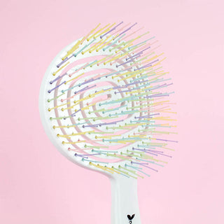 Nascita Pro Hair Brush - GemTips Detangling Brush for Wet & Dry Hair, Anti-Static, Gentle on Scalp Nascita Pro GemTips Detangling Brush - Gentle Hair Care hair brush, detangling brush, GemTips technology, anti-static hair brush, wet and dry hair brush, gentle hair care, scalp massage, hair detangling, hair styling, white hair brush, Nascita Pro