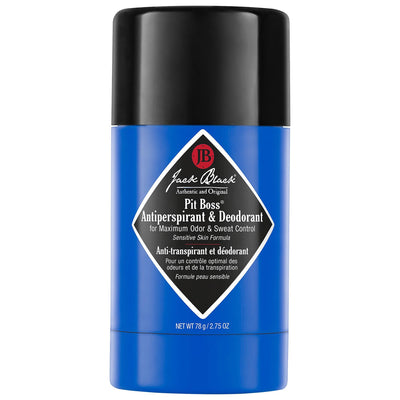 Jack Black Pit Boss Antiperspirant Deodorant - Superior Odor & Wetness Protection for Sensitive Skin, Paraben-Free, Invi