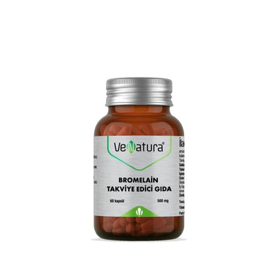 VeNatura Bromelain Dietary Supplement for Digestive Health Support - 60 Capsules