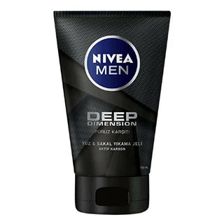 Nivea Men Deep Dimension Face and Beard Cleansing Gel - Charcoal Face Wash for Men, 3.38 fl oz Nivea Men Deep Dimension Face & Beard Cleansing Gel - 3.38 fl oz Nivea Men Face Cleansing Gel, Deep Dimension Cleansing Gel, Charcoal Face Wash for Men, Beard Cleansing Gel, Men's Grooming Face Care, Face Care, Beard Care, Charcoal Cleansing, Men's Skincare, Grooming Essentials, Skincare Routine, Men's Grooming Products