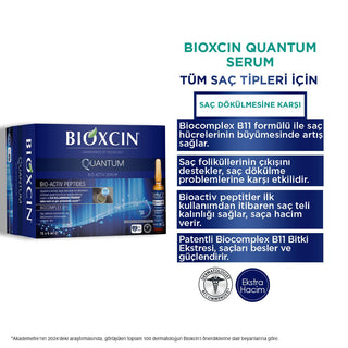 bioxcin quantum bio-activ serum packaging, bioxcin serum application, bioxcin serum ampoules Bioxcin Quantum Bio-Activ Serum - Intensive Hair Repair | 15 x 6 ml Bioxcin Quantum Serum - Bio-Activ Hair Treatment bioxcin, hair-serum, hair-care, hair-thinning, hair-loss, bio-activ, intensive-repair, biocomplex-b11, ai-generated, serum