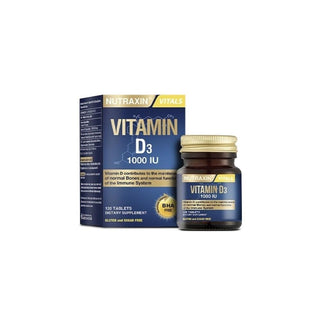Nutraxin Vitamin D3 1000 IU 120 Tablets