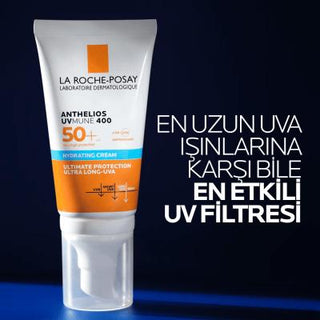 la roche posay anthelios spf50 moisturizing sunscreen bottle, sunscreen application on skin La Roche Posay Anthelios SPF50+ - Moisturizing Sunscreen | 50 ml La Roche Posay Anthelios SPF50+ - Moisturizing Sunscreen la-roche-posay, sunscreen, spf50, moisturizing, sensitive-skin, sun-protection, hyaluronic-acid, outdoor-skincare, face-cream, ai-generated