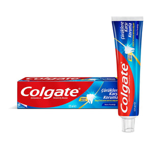 Colgate Cavity Protection Toothpaste - Fluoride Enriched, Mint Flavor, 125ml - Dental Hygiene & Oral Care Colgate Toothpaste: Cavity Protection & Fresh Breath Colgate toothpaste, cavity protection toothpaste, fluoride toothpaste, mint toothpaste, dental hygiene, oral care, toothpaste 125ml, çürüklere karşı diş macunu, toothpaste, cavity protection, fluoride, mint flavor, dental care, oral health, fresh breath, white teeth, daily use, family, travel, personal care, teeth cleaning, enamel protection, çürük ko