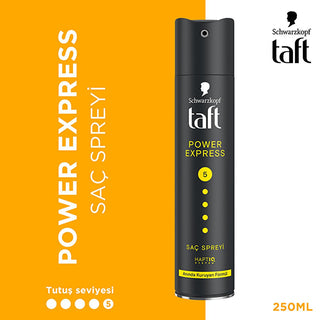 Taft Power Express: Extra Strong Hold Hair Spray - 48H Mega Hold, Fast Drying, Adds Shine - [Volume] fl oz Taft Power Express: Strong Hold Hair Spray - Long Lasting Shine hair spray, strong hold hair spray, shine hair spray, fast drying hair spray, long lasting hair spray, hair styling product, Taft hair spray, extra hold hair spray, hair styling, hair care, style, hold, shine, fast drying, long lasting, hair product, women's hair, hairspray, volume hairspray