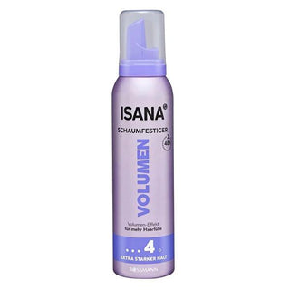 Isana Volumizing Hair Mousse - 48 Hour Hold, Vegan, Dermatologically Tested - 5.07 fl oz Isana Hair Mousse - 48 Hour Hold, Vegan & Dermatologically Tested hair mousse, volumizing hair product, long-lasting hair styling, vegan hair care, dermatologically tested hair products, hair volumizer, 48 hour hold, cruelty-free hair products, UV protection for hair, sensitive scalp hair care, vegan beauty products, hair styling products, long-lasting volume, hair care for fine hair, hair products for added volume