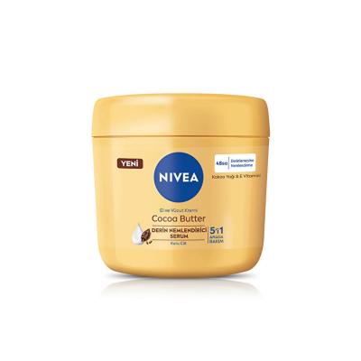 Nivea Cocoa Butter Cream: Intense Dry Skin Moisturizer with Vitamin E - 13.5 fl oz Hand & Body Lotion for Deep Hydration