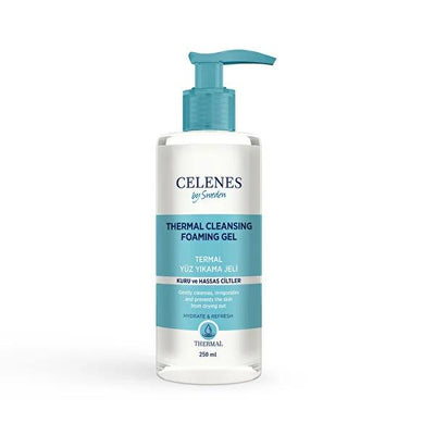 Celenes Thermal: Gentle Cleansing Gel for Dry, Sensitive Skin - Chamomile, Cucumber, & Paraben-Free - Soothing, Moisturi