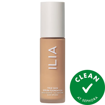 True Skin Serum Foundation - Natural Finish, Niacinamide, Vegan & Cruelty-Free - Medium Coverage Foundation for Sensitiv