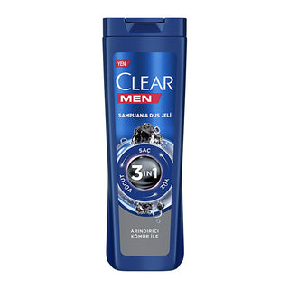 Clear Men 3-in-1 Charcoal Shampoo & Shower Gel: Deep Clean, Fight Dandruff, & Simplify Your Routine - 11.83 fl oz Clear Men 3-in-1 Charcoal Shampoo: Cleanse, Dandruff Control 3 in 1 shampoo shower gel, men's shampoo, charcoal shampoo, anti dandruff shampoo, 3 in 1 body wash, men's grooming, deep cleansing shampoo, shampoo for oily hair, 3-in-1, shampoo, shower gel, body wash, charcoal, anti-dandruff, deep cleansing, oily hair, men's personal care, men's hygiene, grooming, daily use, convenient, time-saving,